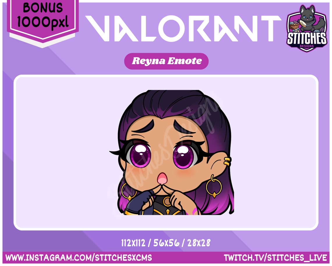 Valorant Reyna Chibi Shy Pre-made Emote Reyna Emote Twitch - Etsy Australia