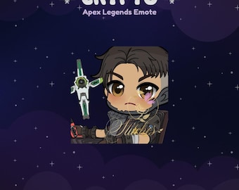 Apex Legends Crypto Hacker 1a classe Let Me Ride Twitch Emote / Streamer, Risorse di streaming, Gioco, Emoji, Chibi, Discord, YouTube, Adesivo