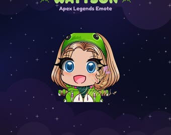 Apex Legends Wattson Nighttime Nessie Twitch Emote | Streamer, Streaming Assets, Gaming, Emoji, Discord, YouTube, Kick, Sticker