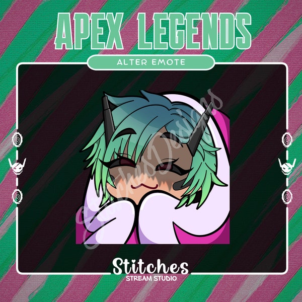 Alter Comfy Emote, Apex Legends Cute Alter Emote, Alter Pre-made Emote, Twitch Streamers, Twitch Chat, Stream Assets, Instant Download