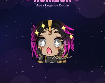 Gesto de Twitch Super Massive Shock de Apex Legends Horizon / Transmisor, Recursos de transmisión, Juegos, Emoji, Chibi, Discord, YouTube, Patada, Pegatina