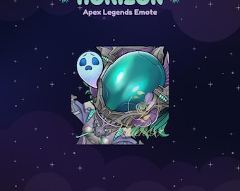 Apex Legends Horizon Brood Mother RIP Emote de Twitch / Transmisor, Recursos de transmisión, Juegos, Emoji, Chibi, Discord, YouTube, Patada, Pegatina