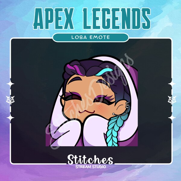 Loba Comfy Emote, Apex Legends, Loba Torrent Skin, vooraf gemaakte Emote, Twitch Streamers, Twitch Chat, Sparkly Stream Assets, Instant Download