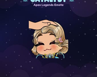 Apex Legends Catalyst Stellar Swimmer Pat Twitch Emote | Streamer, Streaming Assets, Gaming, Emoji, Chibi, Discord, YouTube, Sticker