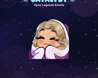 Apex Legends Catalyst Stellar Swimmer Comfy Twitch Emote | Streamer, Streaming Assets, Gaming, Emoji, Chibi, Discord, YouTube, Sticker