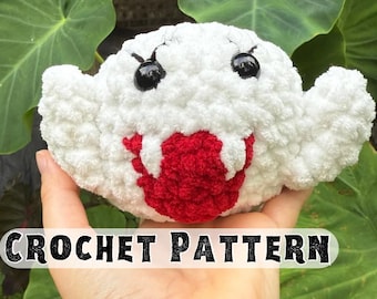Fantasma - Peluche de bolsillo - Patrón amigurumi - Patrón de crochet digital en PDF