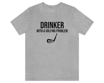 Funny Golf Drinking T-Shirt Beer Golf Shirt Gift For Dad Golf Tshirt Gift For Him Golf Gifts For Golfers
