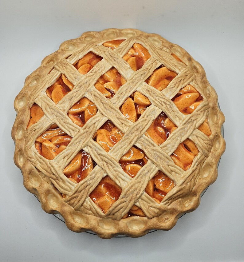 Fake Peach Pie, 9-inch, Sold Individually, Full Size, Realistic ...