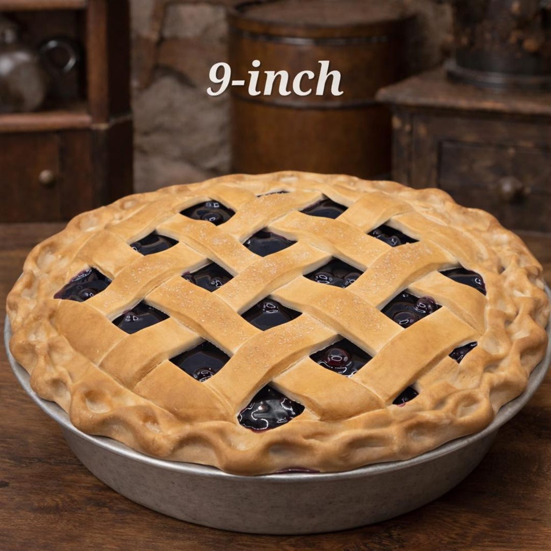 Fake Blueberry Pie, Full Size, Realistic, Lattice Top, Pie Prop ...