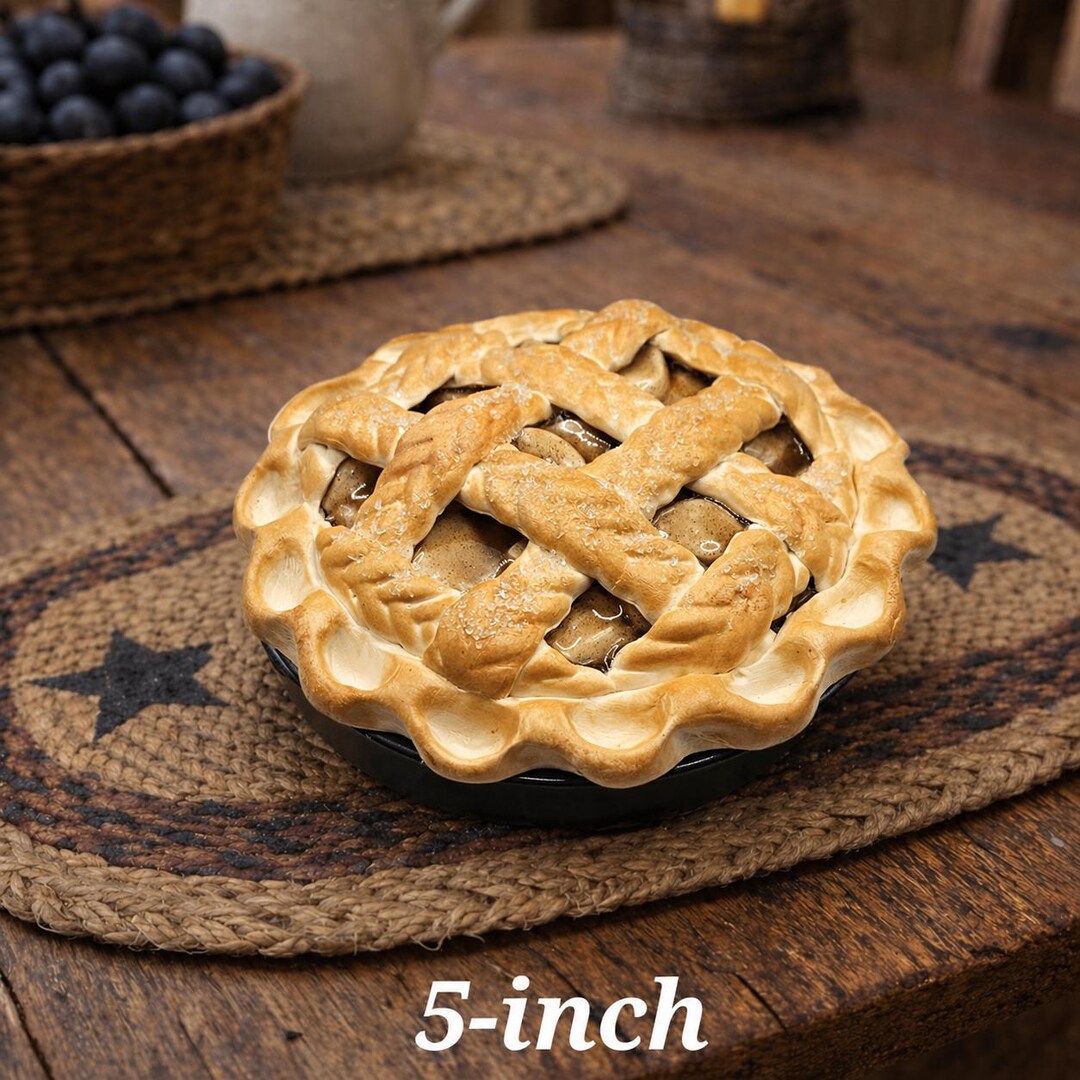 Fake Apple Pie, 5-inch, Realistic, Pie Prop, Kitchen Dessert Decor ...