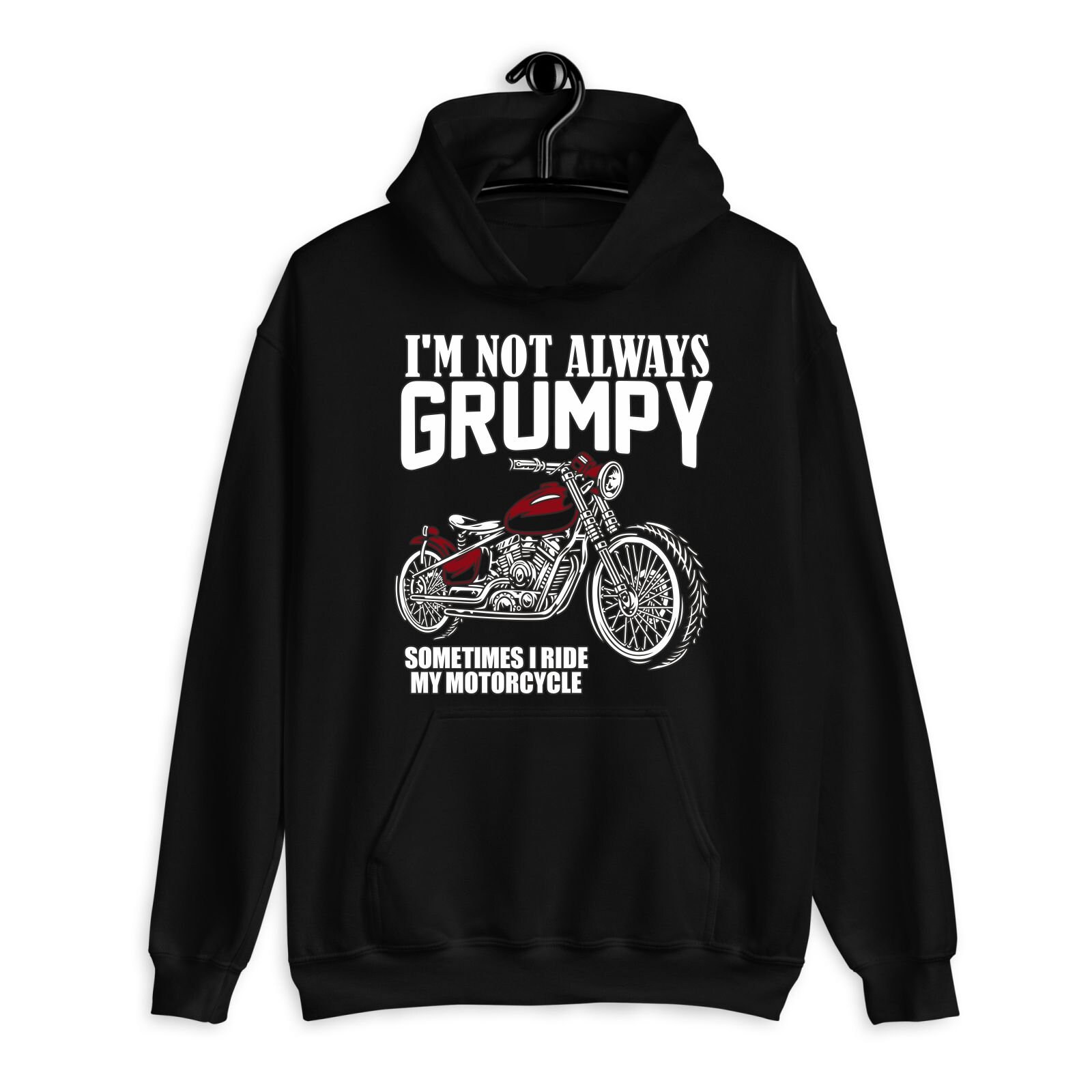 Grumpy Motorcycle Hoodie Motorbike Biker Hoodie sold by Linda SKU