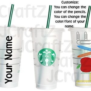 Teacher LOVE Starbucks 24oz Cold Cup, Teacher Supplies, Personalized Venti Cup, Teacher Gift - Gifts for Her, Gifts for Him, LOVE TeacherCup