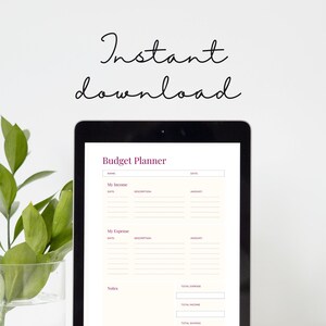 Planificateur de budget minimaliste
