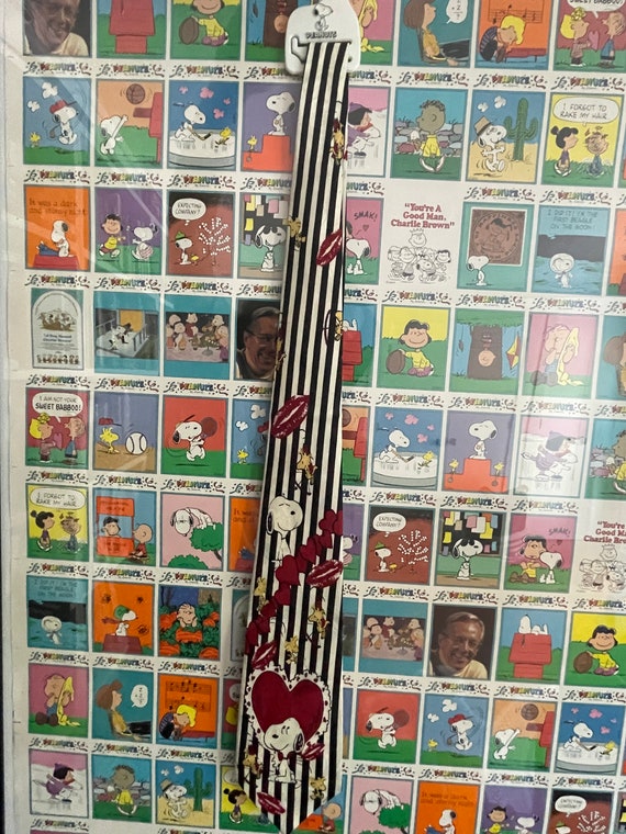 Vintage Peanuts Snoopy Woodstock Valentine's Neck… - image 1