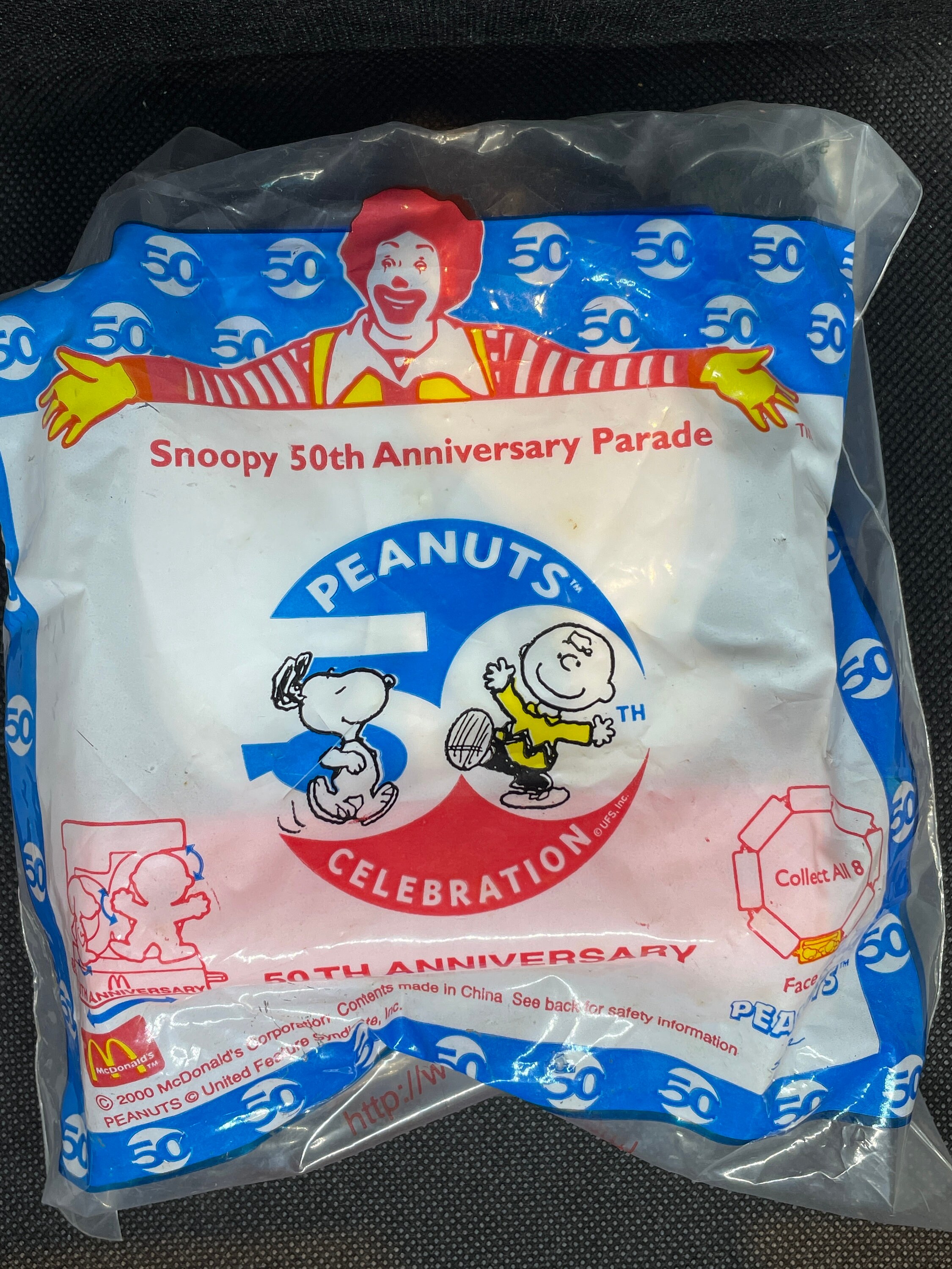 2000 Mcdonald's Peanuts Snoopy 50th Anniversary Parade Toy