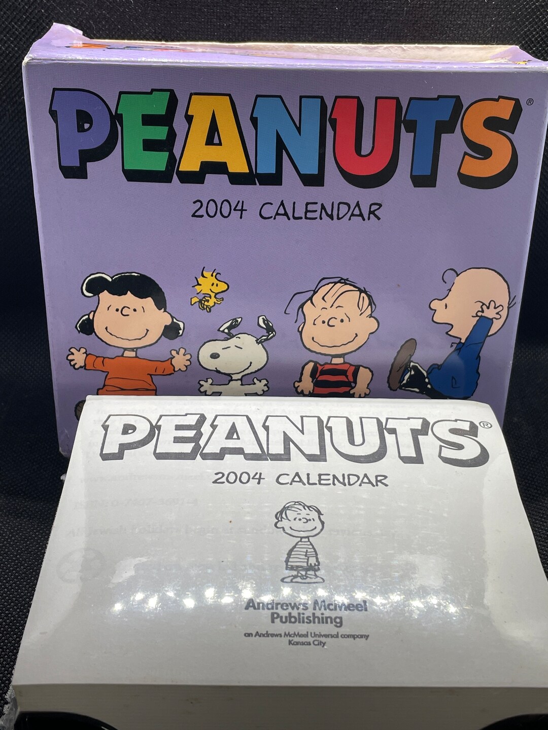 Peanuts 2004 Calendar Snoopy Woodstock Charlie Brown Lucy Linus Etsy