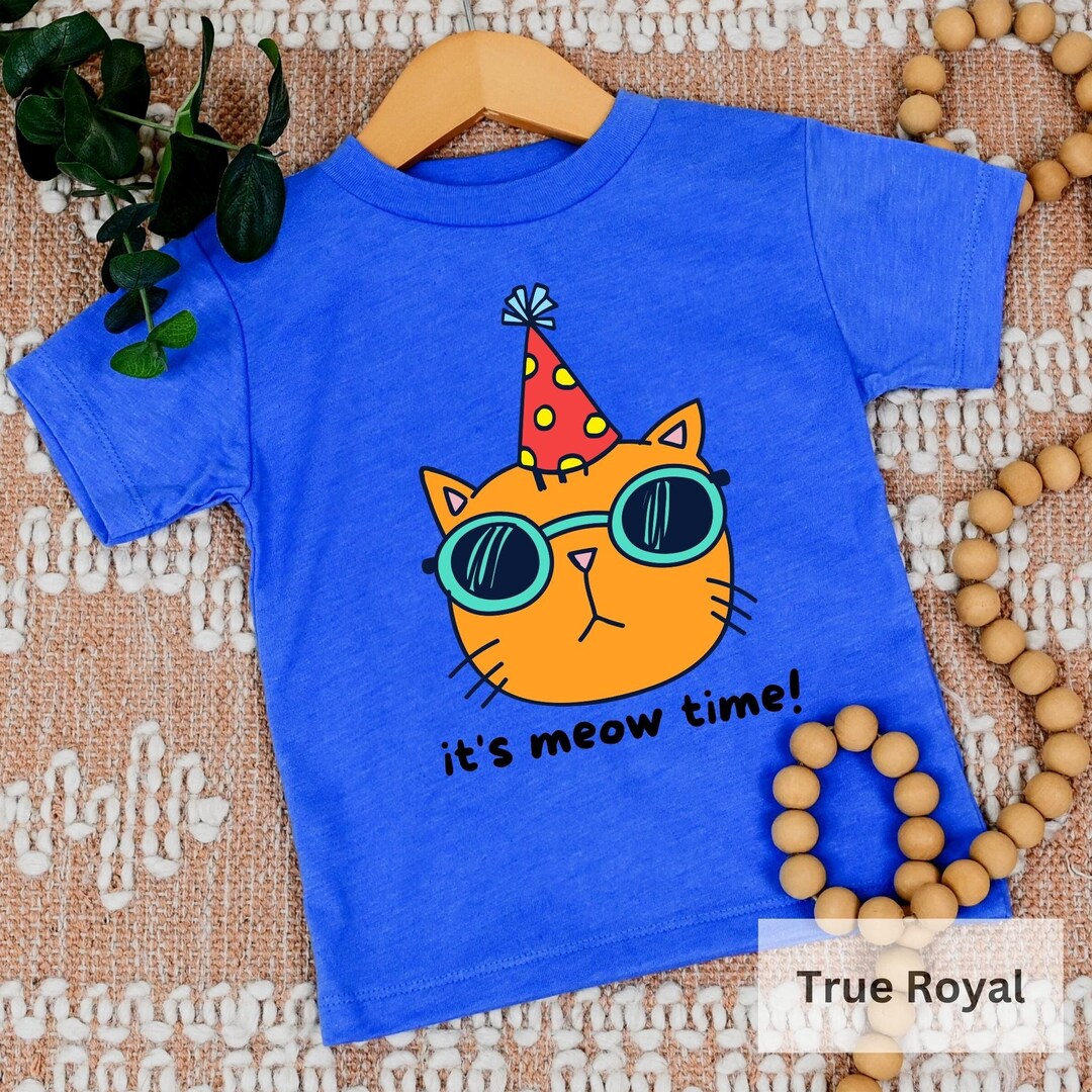 Cat Party Shirt Family Cat Shirts Kids Cat Birthday Shirt Etsy