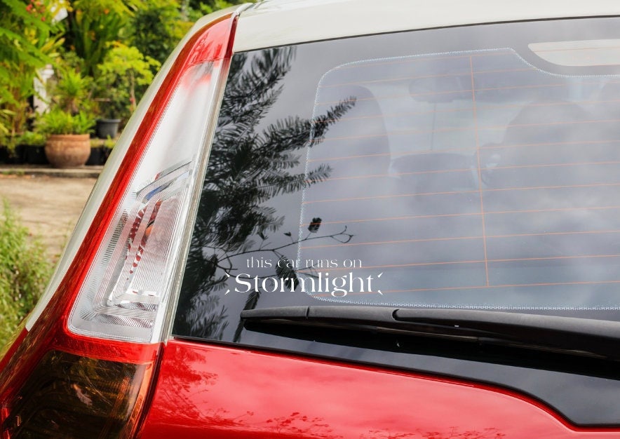 This Car Runs on Stormlight Decal