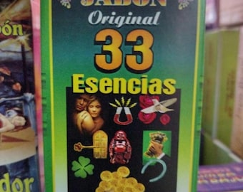 3X 33 ESENCIAS JABON Esoterico / 33 Essences Mystic Esoteric Bath Soap - 3 Soap Bars / 3 Barras de Jabon - Envio Gratis