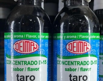 2X DEIMAN TARO ( TARO Root ) Concentrado Saborizante Concentrate - 2 Bottles of 4.1oz (120ml) Each