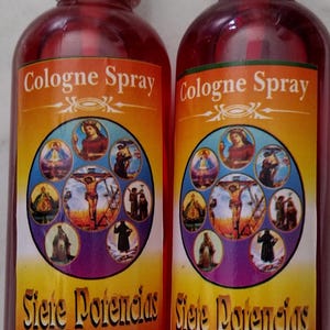 Siete Potencias Africanas Cologne Spray Esoterico / 7 African Powers Esoteric Cologne Spray - 2 Bottles of 125ml Each - Free Shipping