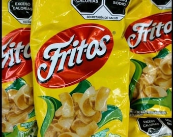 5X FRITOS CORN CHIPS Con Limon y Sal ( With Lime and Salt ) 5 Bags of 38g Each - Free Shipping