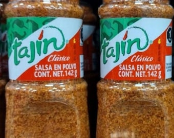 2X TAJIN CLASSIC CHAMOY Chile en Polvo ( Classic Flavor Chamoy Chili Powder Seasoning ) - 2 Bottles of 142g each - Free Shipping