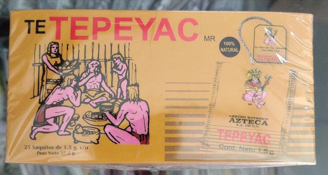 Azteca Tepeyac Tea / Te Tepeyac- 2 Boxes of 25 Tea Bags Each - Free ...
