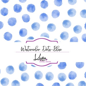 Watercolor Dot Blue Seamless repeat digital download scrapbooking paper sublimation pattern Easter printable spring paper unisex paper