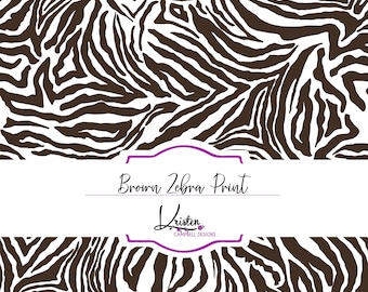 Brown Zebra seamless pattern, digital paper, printable fabric, sublimation pattern, scrapbooking paper, Printable paper, commercial use