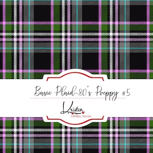 Plaid Seamless pattern, digital download, digital scrapbook paper, green plaid, pink plaid, sublimation pattern, commercial use