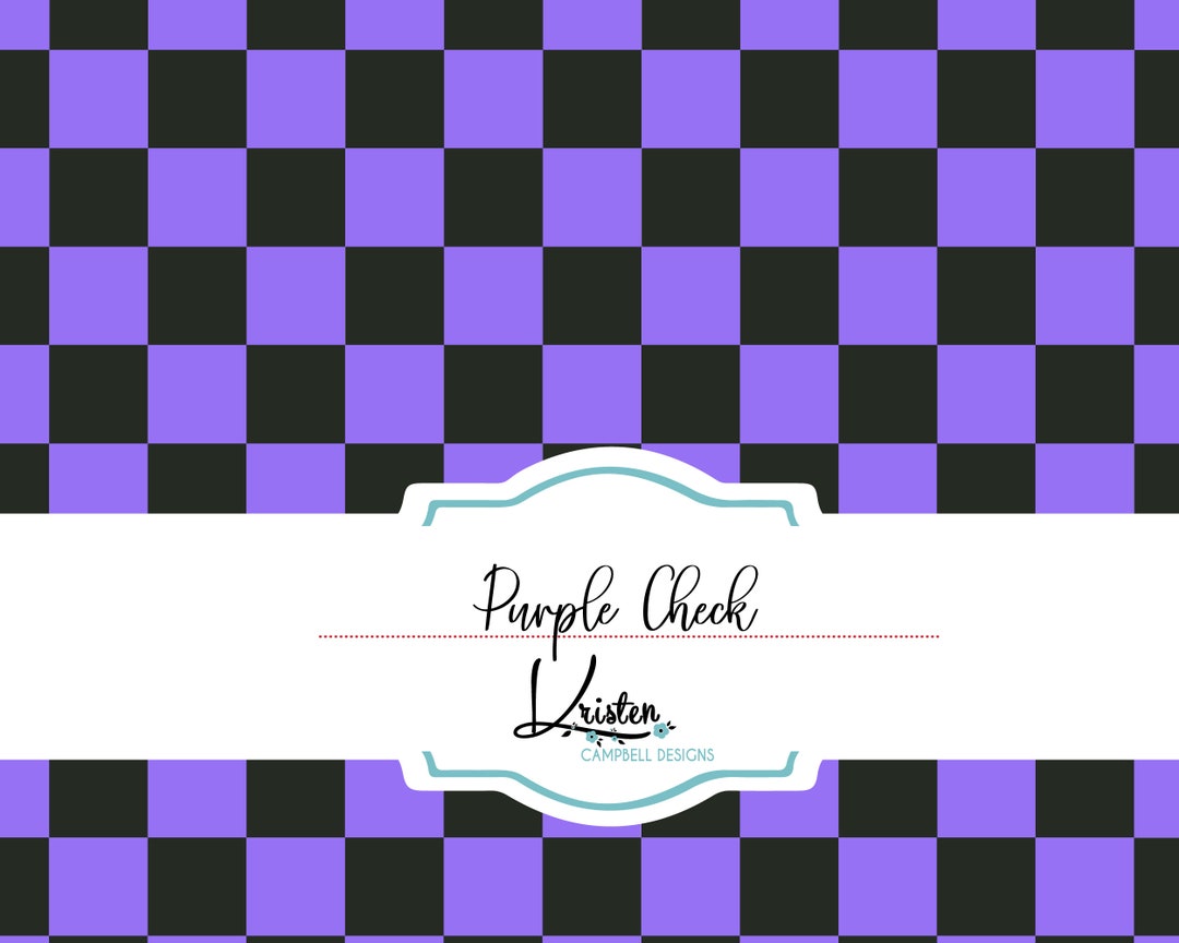 Sublimation Check Pattern Purple Check Seamless Pattern, Digital Paper, Scrapbooking, Sublimation ...