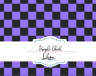 Purple check seamless pattern, digital paper, scrapbooking, sublimation design, checkered, check flag, racing flag, check, commercial use