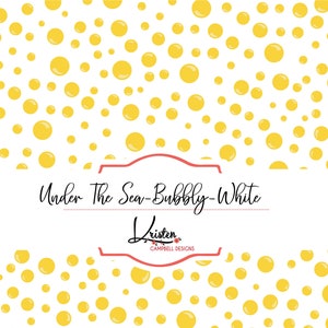 Bubbly Yellow Seamless Repeat digital download scrapbook paper sublimation pattern air bubbles Printable Printable paper fish bubbles