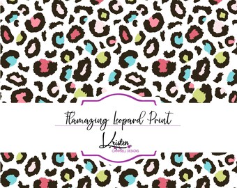 Leopard animal print, seamless pattern, digital scrapbooking paper, sublimation pattern, Leopard paper, printable fabric, commercial use