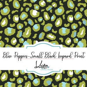 Leopard animal print, seamless pattern, sublimation pattern, digital scrapbook paper, digital download, commercial use, Green leopard print