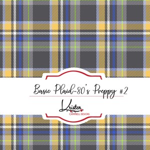 Plaid  Seamless pattern, digital download, digital scrapbooking paper, gray plaid, blue plaid, sublimation pattern, Commercial use