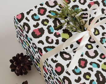 Flamazing Leopard Print Wrapping paper sheets