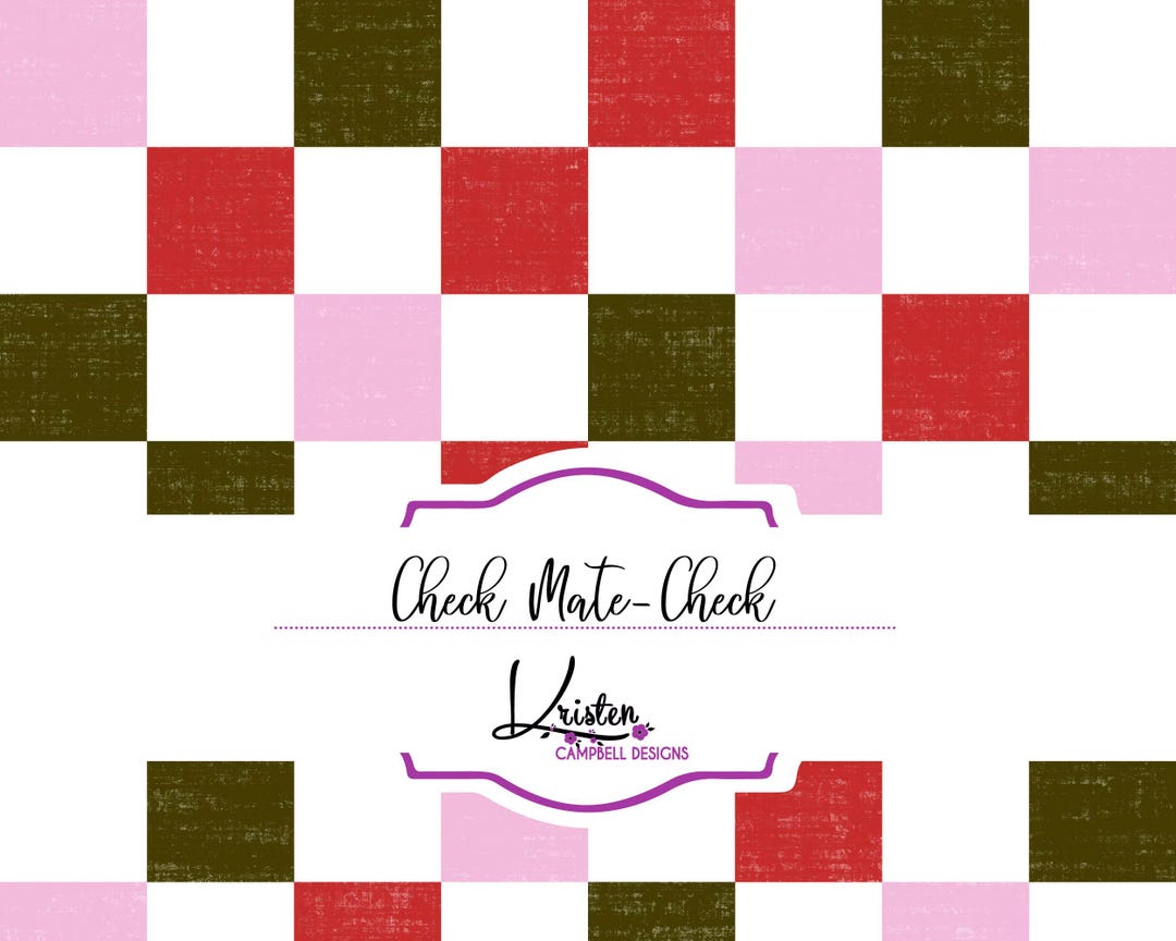 Sublimation Check Pattern Valentine Check Seamless Pattern, Digital Paper, Scrapbooking Paper ...