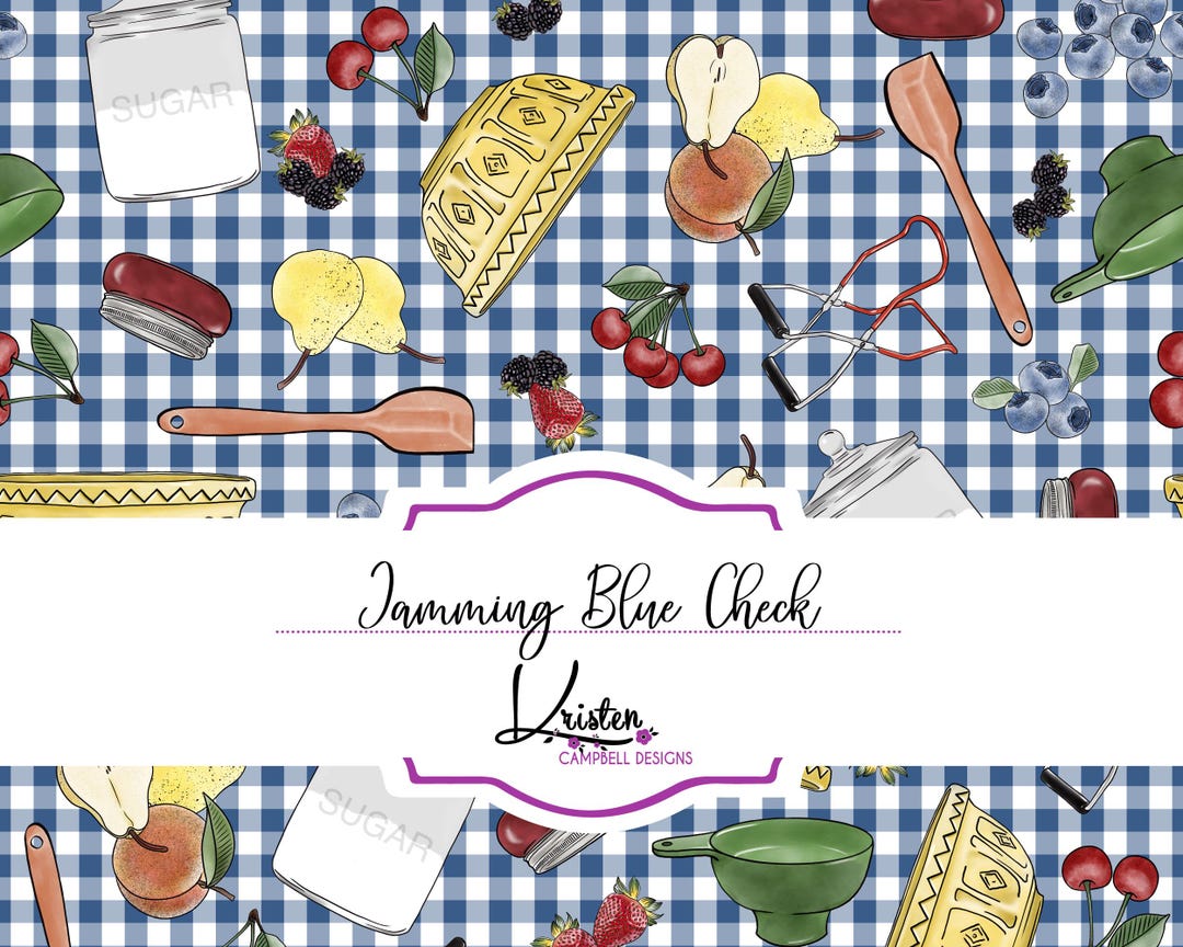 Jamming Seamless Pattern, Digital Paper, Scrapbooking Paper ...