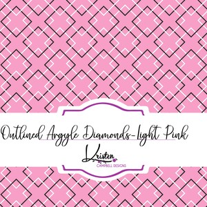 Argyle diamonds, seamless repeat, digital scrapbooking paper, sublimation pattern, digital download,  geometric printable, commercial use