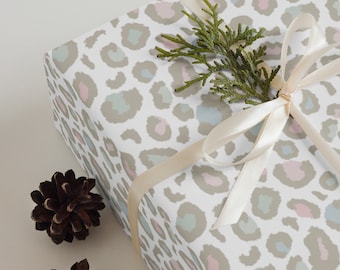 Boho Leopard Print Wrapping paper sheets