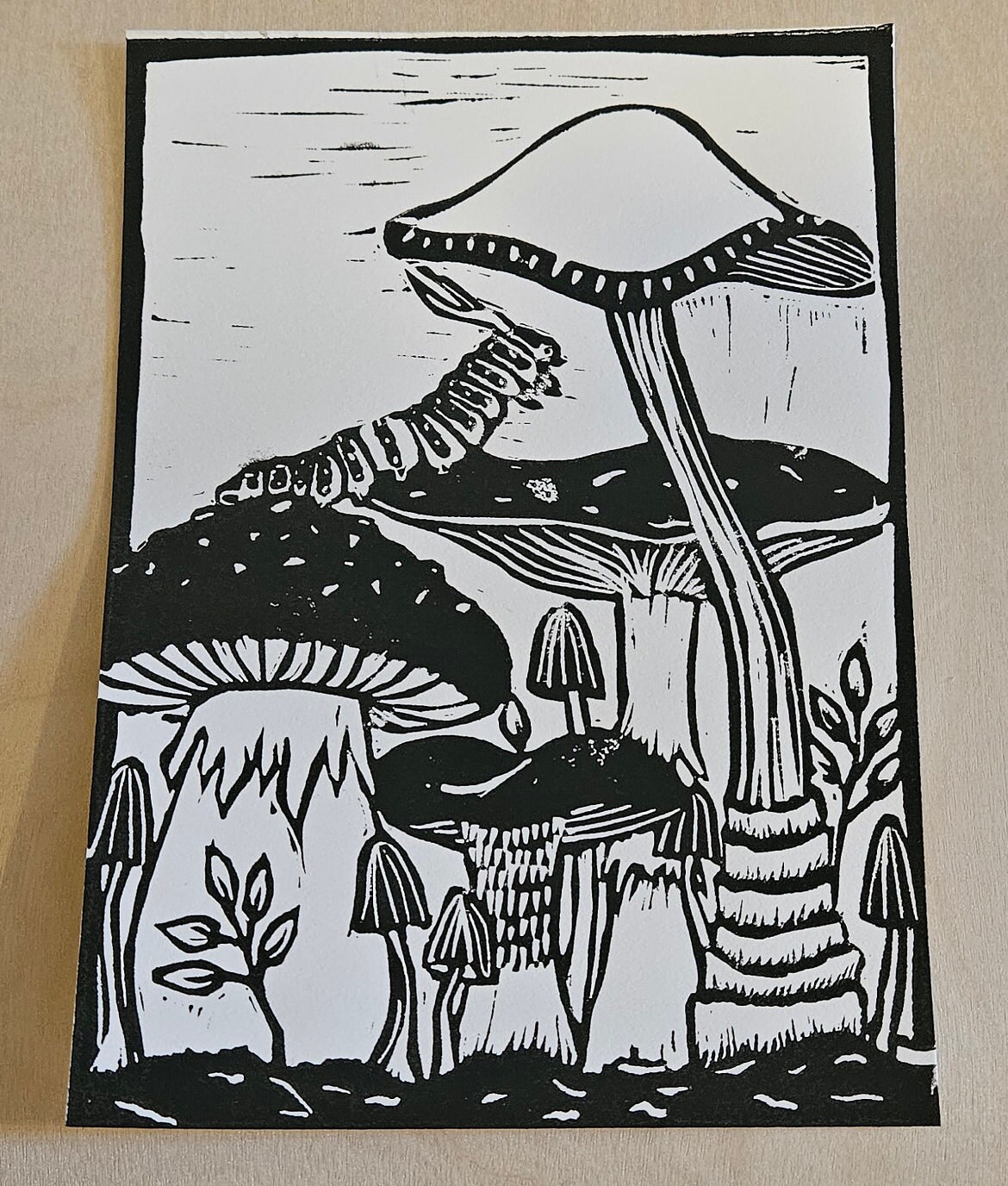 Roomytown Fungi Fine Art Print Unframed A3 main image 1