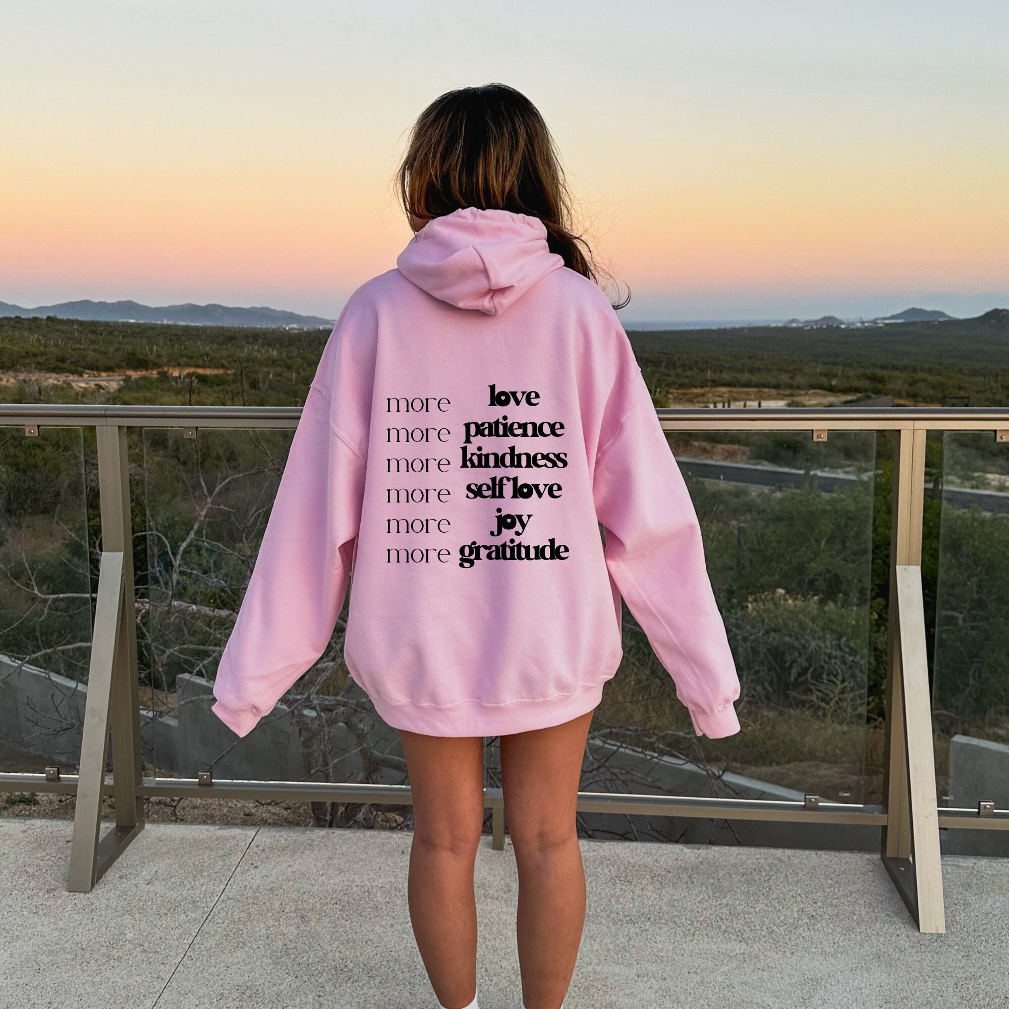 More Love Hoodie - Etsy