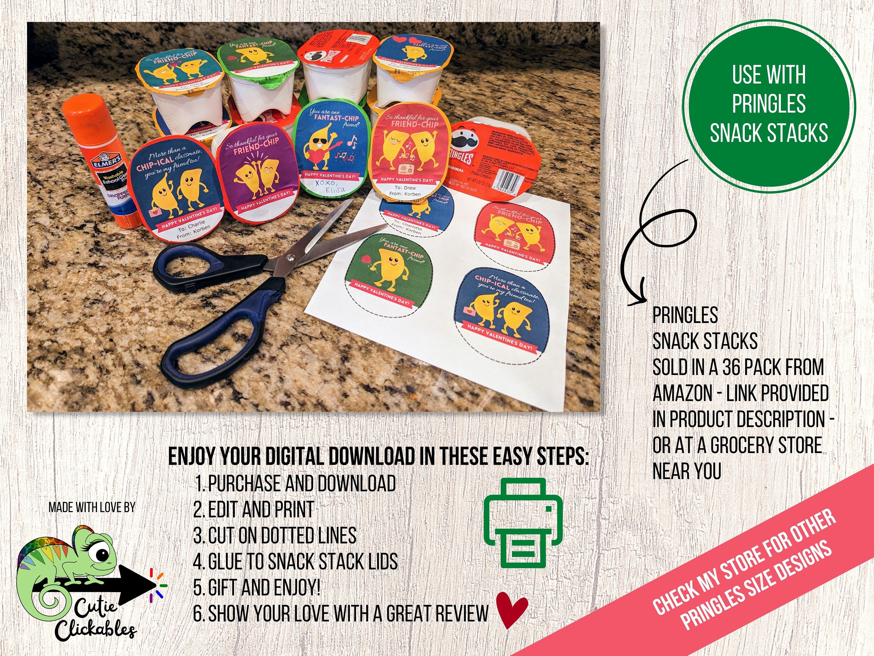 Valentines Day Pringles, Pringles Labels, Personalized Pringles Can ...