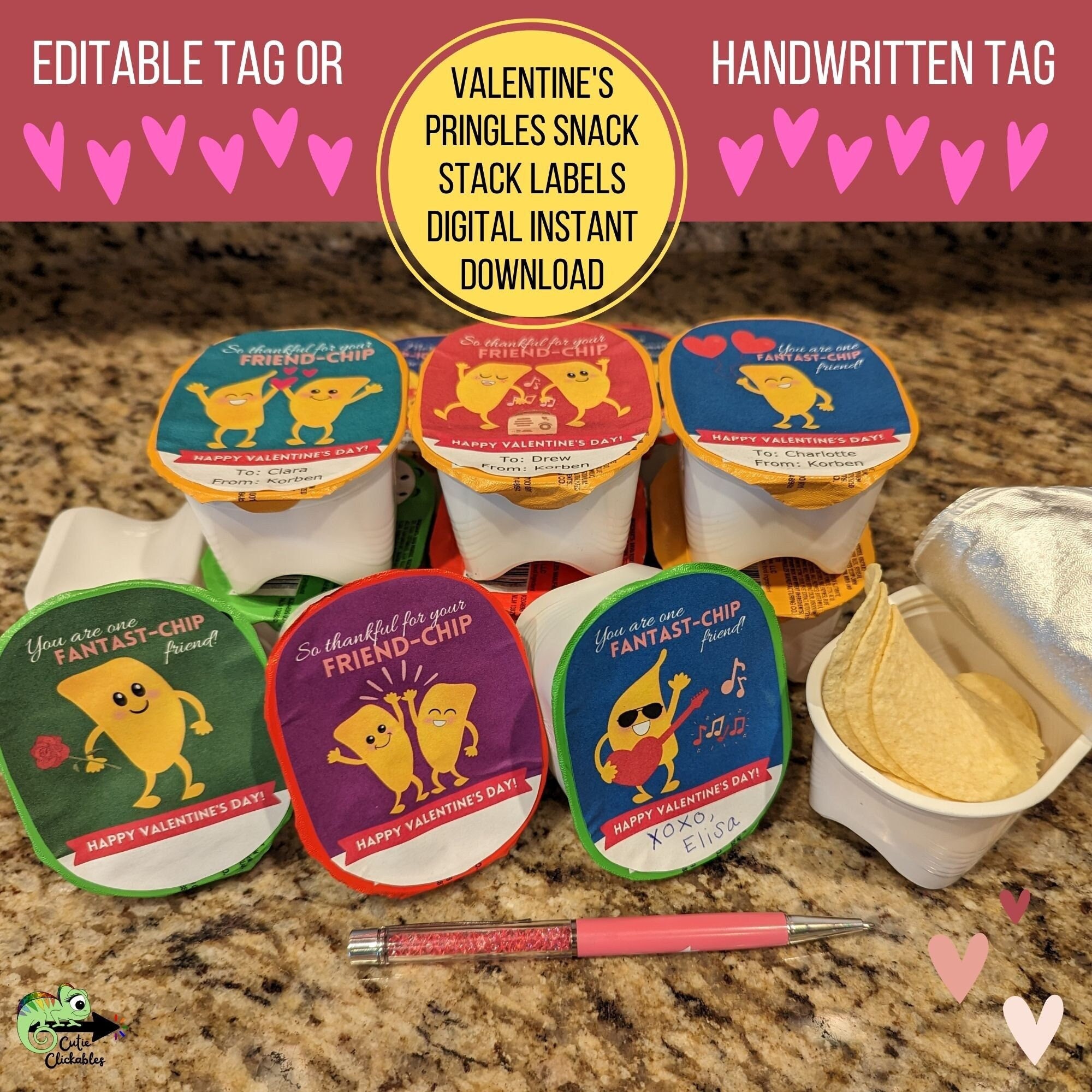 Valentines Day Pringles, Pringles Labels, Personalized Pringles Can ...