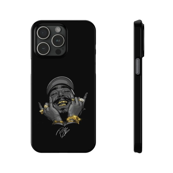 Post Malone iPhone Case | Posty Phone Case | Post Malone Hip Hop phone case for iphone 15/14/13/12/11/ Pro, Plus, Pro Max