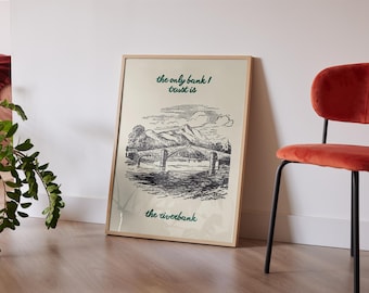 Hiking Wall Art Camping Gift Vintage Poster Art Cabin Wall Decor Outdoorsy Illustration Granola Girl Nature Inspired Printable Wall Art 1