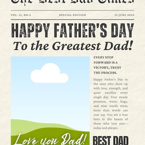 Father’s Day Newspaper Template