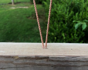 Copper Cowboy toothpick; Western Pick
